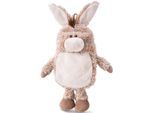 Wärmflasche NICI "Winter, Esel 350 ml", weiß (hellbraun, weiß), Wärmflaschen, KinderB:20cm H:35cm T:11cm, Wärmflasche, 2in1 - weiches Kuscheltier & Wärmflasche in einem, B:20cm H:35cm T:11cm