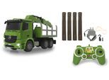 RC-LKW JAMARA "Holztransporter Mercedes-Benz Arocs 1:20 - 2,4 GHz", grün, Fernlenkfahrzeuge, KinderB:15cm H:23cm T:40cm, RC-LKW, mit Licht & Sound, B:15cm H:23cm T:40cm
