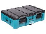 MAKITA Werkzeugbox "MAKTRAK L »P-91017« max.45kg, 63,16L, Copolymer-Kunststoff", blau (türkis), B:80cm H:25,2cm T:56,5cm, Aufbewahrungsboxen, Effizientes Be- und Entladen mit dem MAKTRAK Koffer Sortiment, Werkzeugbox