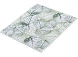 Badematte KLEINE WOLKE "Selva", grün (forest), H:5mm, Polyester, Badematten, Badematte, Badteppich, bedruckt, Blätter Motiv