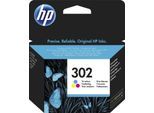 HP Tintenpatrone "HP original Druckerpatrone 302 Tri-colour C/Y/M", bunt (cyan, magenta, gelb), Tintenpatronen, 3 Probemonate gratis* drucken, Tintenpatrone