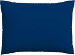 Kissenbezug SCHLAFGUT "Premium Kissenbezug Knitted Jersey (1 St)", blau (blau deep), B:70cm L:90cm, Jersey, Obermaterial: 95% Baumwolle, 5% Elasthan, Kissenbezüge, Kissenbezug, Ton-in-Ton Reißverschluss, Bio-Baumwolle mit Elasthan, Uni, OEKO Tex