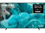 SAMSUNG QLED-Fernseher "GQ75Q7FAAU QLED-Fernseher", Energieeffizienz: G, schwarz, 75, Fernseher, Quantum HDR, Knox Security, Art Store, 3D Sound, Gaming Hub, AI TV, QLED-Fernseher