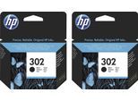 HP Tintenpatrone "HP original Druckerpatrone 302 Black, Doppelpack", schwarz, Tintenpatronen, original Druckerpatrone 302 schwarz, Tintenpatrone