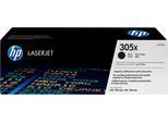 HP Tonerkartusche "HP original Toner 305 Größe A+X, Farben: B/C/M/Y", schwarz (schwarz 2), Tonerpatronen, Tonerkartusche