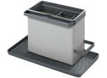 Geschirrständer METALTEX, grau (grau, schwarz), B:24cm H:14cm T:13cm, Metall, Geschirrständer, Geschirrständer