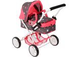 Puppenwagen CHIC2000 "Smarty, Mini-Kuschelwagen", bunt (butterfly), Puppenwagen, KinderB:56cm H:56cm T:56cm, Kunststoff, Metall, Stoff, Puppenwagen, mit herausnehmbarer Tragetasche, B:56cm H:56cm T:56cm