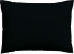Kissenbezug SCHLAFGUT "Premium Kissenbezug Knitted Jersey (1 St)", schwarz (off, schwarz), B:60cm L:80cm, Jersey, Obermaterial: 95% Baumwolle, 5% Elasthan, Kissenbezüge, Kissenbezug, Ton-in-Ton Reißverschluss, Bio-Baumwolle mit Elasthan, Uni, OEKO Tex