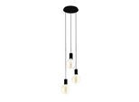 EGLO Hängeleuchte "POZUETA Pendellampe, Stahl, E27, Esstischlampe, Hängelampe, Lampe", schwarz, 3, Ø 33cm H: 150cm, 1 Stk., Leuchten, Hängeleuchte, H150 x Ø33 cm, schwarz, 3X40W exkl., Hängeleuchte