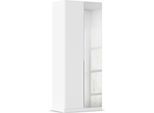 Drehtürenschrank OTTO HOME "Kleiderschrank Schrank Garderobe AGORDO mit Dekor- oder Hochglanzfront", weiß (alpinweiß), B:91cm H:229cm T:54cm, Holzwerkstoff, Schränke, Drehtürenschrank, durchdachte Innenausstattung, in 8 Breiten und 2 Höhen MADE IN GERMANY