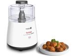 TEFAL Zerkleinerer "DPA130 La Moulinette", weiß, B:17cm H:23,7cm T:17cm, Zerkleinerer, 300g Kapazität, 360-Deckel, transparenter Behälter, Zerkleinerer