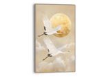 Wandbild REINDERS "Vögel im Mondlicht", braun (farbe bild(er): braun), B:70cm H:118cm T:3,7cm, Bilder, Wandbild, Wohnzimmer - Braun - MDF - Tiere - 70x118 cm