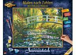 Malen nach Zahlen SCHIPPER "Meisterklasse Premium - Seerosenteich nach Claude Monet (1840-1926)", bunt, Malvorlagen, KinderB:50cm H:40cm, Malen nach Zahlen, Made in Germany, B:50cm H:40cm