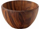 Schüssel CONTINENTA, braun, H:18cm Ø:30cm, Holzwerkstoff, Schüsseln, Schüssel, augewähltes Hartholz der Akazie