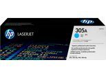 HP Tonerkartusche "HP original Toner 305 Größe A+X, Farben: B/C/M/Y", blau (cyan), Tonerpatronen, Tonerkartusche
