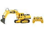 RC-Bagger JAMARA "J-Matic", gelb, Fernlenkfahrzeuge, KinderB:45cm H:26cm T:15cm, Kunststoff, RC-Bagger, mit Motorsound, B:45cm H:26cm T:15cm