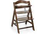 Hochstuhl HAUCK "Alpha+", Kinder, Gr. B/H/T: 56cm x 77cm x 48cm, braun (walnut), Baumwolle, Kunststoff, Massivholz, Polyester, Stahl, Stühle Hochstuhl