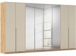 Drehtürenschrank OTTO HOME "Kleiderschrank Schrank Garderobe AGORDO mit Dekor- oder Hochglanzfront", eiche artisan, champagner, B:360cm H:210cm T:54cm, Holzwerkstoff, Schränke, Drehtürenschrank, durchdachte Innenausstattung, in 8 Breiten und 2 Höhen MADE IN GERMANY