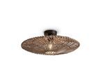 Good & Mojo , Naturfarben , Naturmaterialien , Holz , rund , 14 cm , LED-Leuchtmittel austauschbar , Beleuchtung, Innenleuchten, Deckenleuchten, Deckenleuchten rund