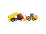 Bruder bruder 02752 MAN TGA Kipp-LKW + Gelenkradlader FR 130