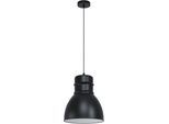 EGLO Hängeleuchte "EBURY", schwarz (schwarz, weiß), Ø 38cm H: 110cm, 1 Stk., Leuchten, Hängeleuchte aus Stahl - exkl. E27 - 60W, Hängeleuchte