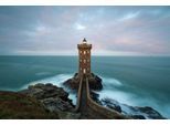 Fototapete PAPERMOON "Turm im Wasser", bunt, B:4m L:2,6m, Vlies, Tapeten