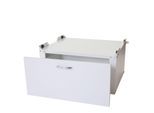 Waschmaschinenunterschrank MCW-E50, Sockel Podest Erhöhung Untergestell, Schublade 33x61x62cm, weiß