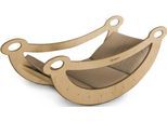 Wippe BABYGO "Woodland Bogenwippe, Seesaw mit Polstereinlage", braun (natur braun), Wippen, KinderB:110cm H:41cm T:30cm, Wippe, Made in Europe, B:110cm H:41cm T:30cm