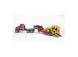Bruder Bruder 02813 MACK Granite LKW , Tieflader und Bagger