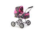 Puppenwagen CHIC2000 "Smarty, Mini-Kuschelwagen", pink (funny pink), Puppenwagen, KinderB:56cm H:56cm T:56cm, Kunststoff, Metall, Stoff, Puppenwagen, mit herausnehmbarer Tragetasche, B:56cm H:56cm T:56cm