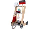 Kinder-Putzwagen CHIC2000 "Reinigungswagen", beige (natur, rot), Spielzeug-Haushaltsgeräte, KinderB:36cm H:59cm T:32cm, Kinder-Putzwagen, B:36cm H:59cm T:32cm