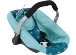 Puppen Autositz CHIC2000 "für Puppen bis Größe 50 cm", sternchen türkis, Puppenausstattungen, KinderB:31cm H:32cm T:45cm, Kunststoff, Polyester, Stahl, Puppen Autositz, B:31cm H:32cm T:45cm