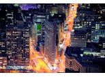 Fototapete PAPERMOON "Flat Iron Building", bunt, B:4m L:2,6m, Vlies, Tapeten