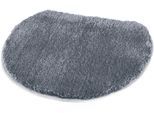 WC-Deckelbezug KLEINE WOLKE "»Soft«" Gr. 51, grau (anthrazit), H:20mm, Kunstfaser, Badematten, WC-Deckelbezug, Uni Farben, waschbar