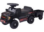 Rutscherauto JAMARA "Shelby Ford F-150 Raptor mit Anhänger", schwarz, Rutschautos, KinderB:26,6cm H:32,8cm T:80,1cm, Kunststoff, Rutscherauto, mit Soundeffekten, B:26,6cm H:32,8cm T:80,1cm