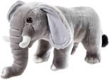Kuscheltier HEUNEC "Misanimo, Elefant stehend", grau, Plüschfiguren, KinderB:23cm H:19cm L:32cm, Polyester, Kuscheltier, B:23cm H:19cm L:32cm