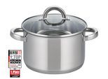 Fleischtopf ELO BASIC "Opal", silber (edelstahlfarben), Ø:24cm, Töpfe, Fleischtopf, Induktion