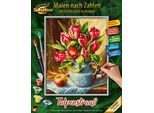 Malen nach Zahlen SCHIPPER "Meisterklasse Premium - Tulpenstrauß", bunt, Malvorlagen, KinderB:24cm H:30cm, Malen nach Zahlen, Made in Germany, B:24cm H:30cm