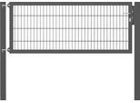 Zauneinzeltür ALBERTS "Flexo Plus", grau (anthrazit), B:200cm H:80cm, Stahl, Tore, Zauneinzeltür, anthrazit, verschiedene Abmessungen