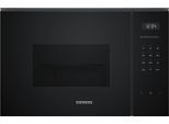 SIEMENS Einbau-Mikrowelle "BE555LMB1", schwarz, B:59,4cm H:38,2cm T:38,8cm, Mikrowellen, Schnelles Auftauen, Aufwärmen und perfektes Zubereiten, Einbau-Mikrowelle