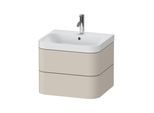 Duravit Möbelwaschtisch Happy D.2 Plus 57,5x49cm, 1 HL, Tau matt, 2 Schubkästen (HP4345O8383)