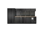 Kraftwerk 5-Element-Schrankw. mit Vierkantlochwand, 3964H (3964H-BLK)