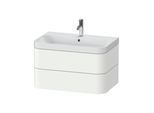 Duravit Möbelwaschtisch Happy D.2 Plus 77,5x49cm, 1 HL, we matt, 2 Schubkästen (HP4347O8484)