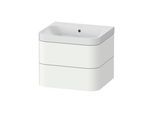 Duravit Möbelwaschtisch Happy D.2 Plus 57,5x49cm, o. HL, we matt, 2 Schubkästen (HP4345N8484)