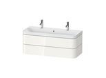 Duravit Möbelwaschtisch Happy D.2 Plus 117,5x49cm, 2 Schubk., weiß hochglanz (HP4379O22220000)
