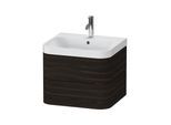 Duravit Möbelwaschtisch Happy D.2 Plus 57,5x49cm, 1 HL, Nussb geb., 2 Schubk. (HP4345O6969)