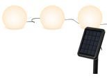 LED Solarleuchte OTTO HOME "Ollira, LED-Solar Kugelleuchten, 3er Set", weiß, H:17cm Ø:20cm, Leuchten, mit Erdspießen