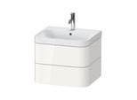 Duravit Möbelwaschtisch Happy D.2 Plus 57,5x49cm, 1 HL, we hgl, 2 Schubkästen (HP4345O2222)
