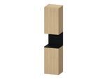 Duravit Hochschrank Qatego 40x36x1760cm, 2 T, An r, E schwarz/E Nat (QA1346R16300000)