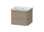Duravit Möbelwaschtisch-Unterschrank Happy D.2 Plus 57,5x49cm, o. HL, leinen, 2 Schubkästen (HP4635N7575)